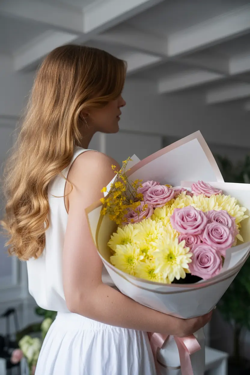 spring brown hair color 2026 Light Golden Chestnut with Romantic Waves