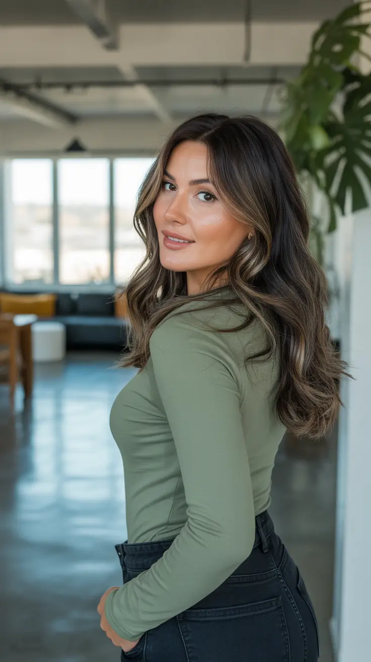 spring brown hair color 2026 Cool Blonde and Brunette Blend