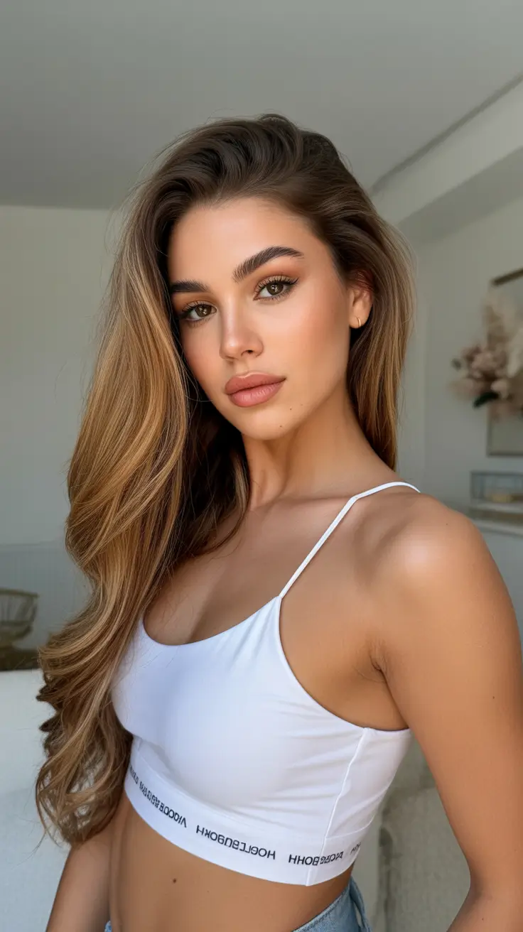 spring caramel hair color 2026 Warm Caramel Volume with Copper and Auburn Touches