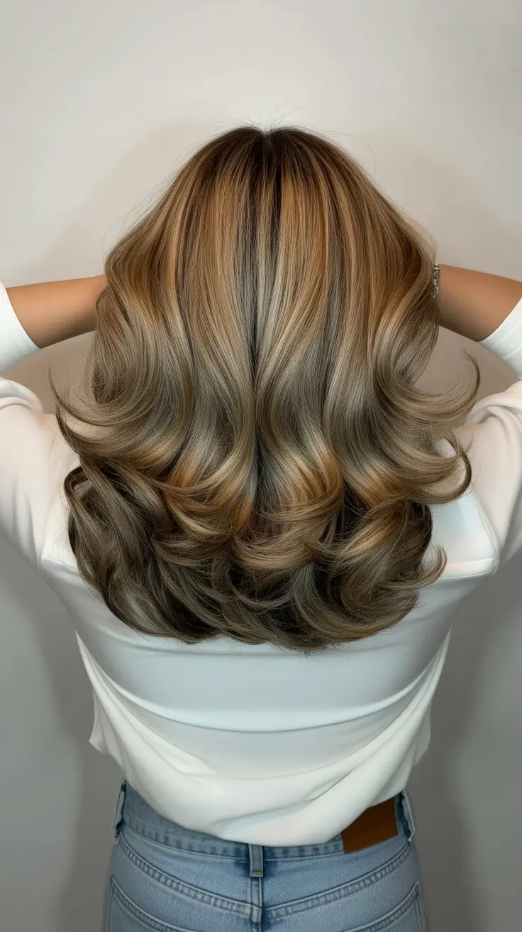 spring dark blonde hair color 2026 - Voluminous Dark Blonde with Smoky Ash and Depth