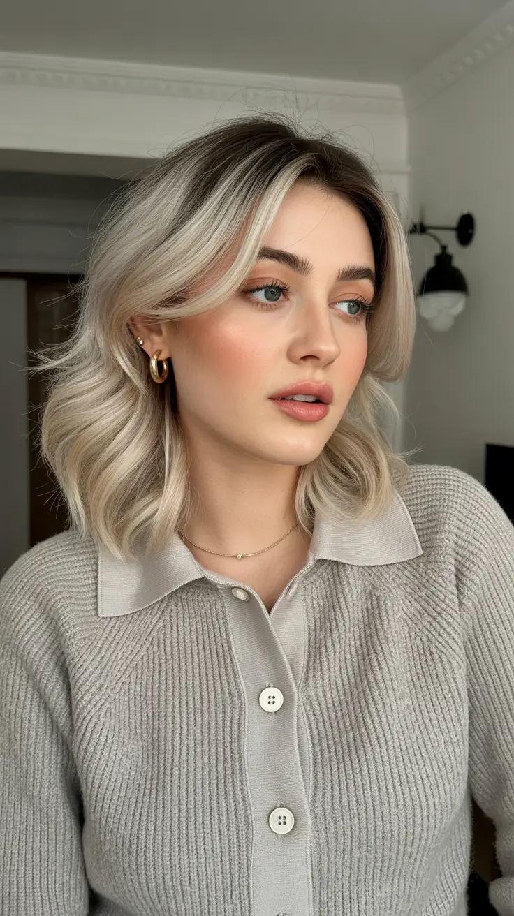 spring dark blonde hair color 2026 - Modern Silver-Blonde with Soft Dimension