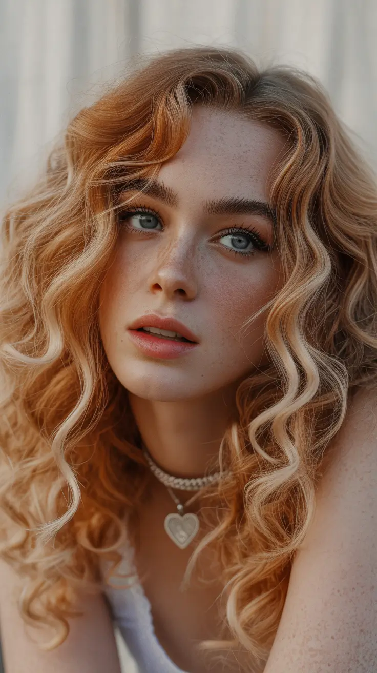 spring hair color light skin 2026 Soft Copper Waves