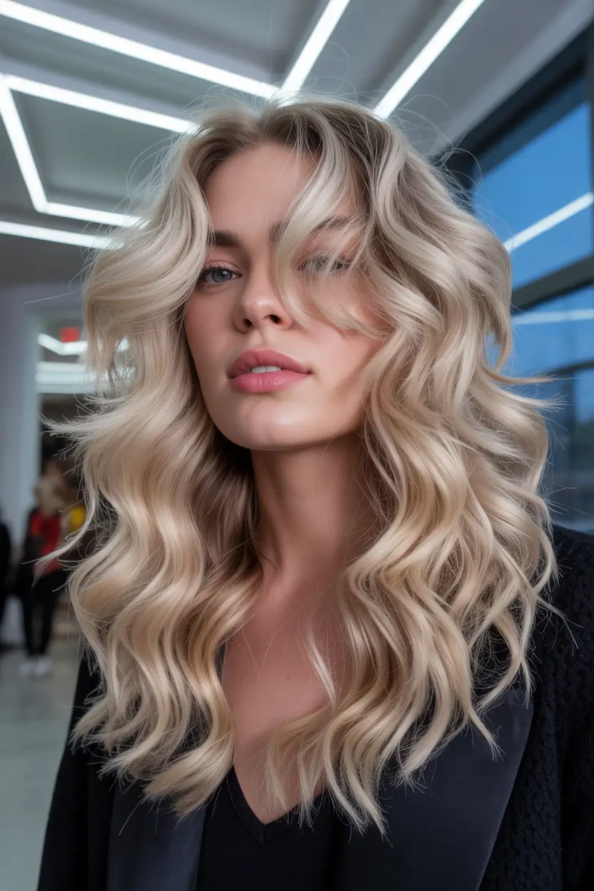 spring hair color light skin 2026 Cool Blonde Waves