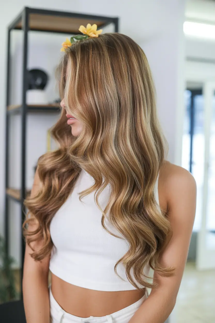 spring hair color light skin 2026 Caramel Blonde