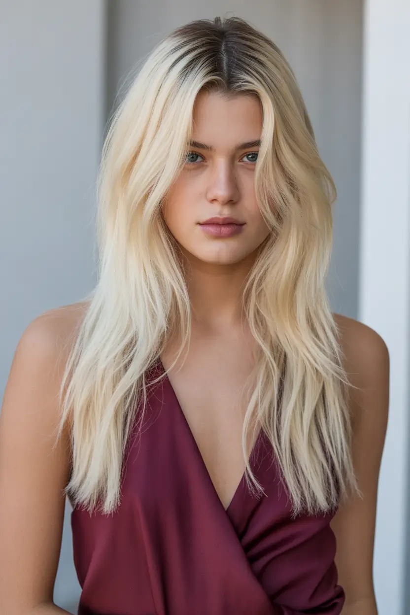 spring hair color light skin 2026 Rooted Blonde