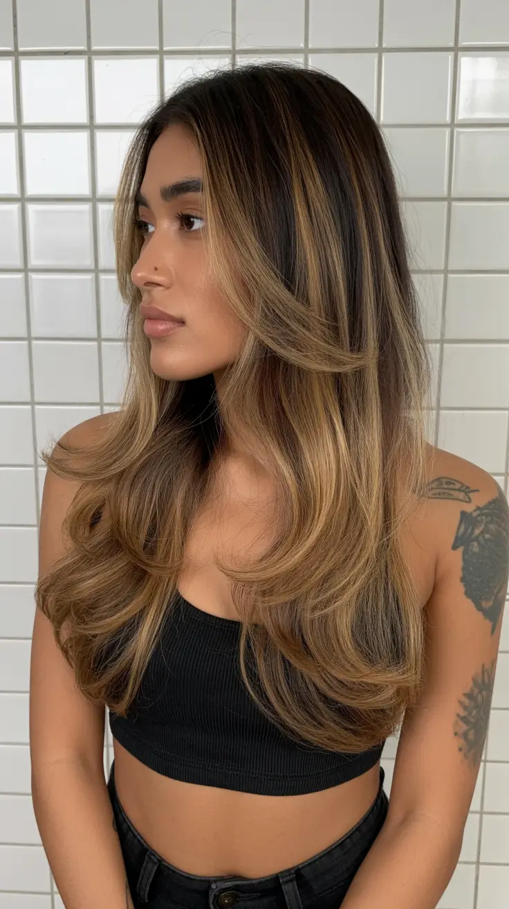 spring Hair Color Ideas to Look Younger 2026 Honey Contour Layers for a Youthful Lift