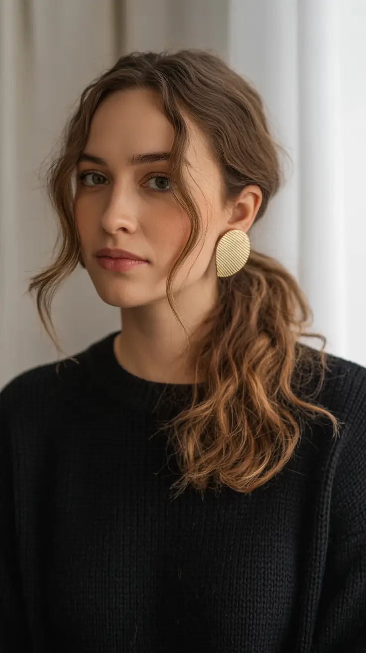 spring Hair Color Ideas to Look Younger 2026 Soft Brunette Ponytail