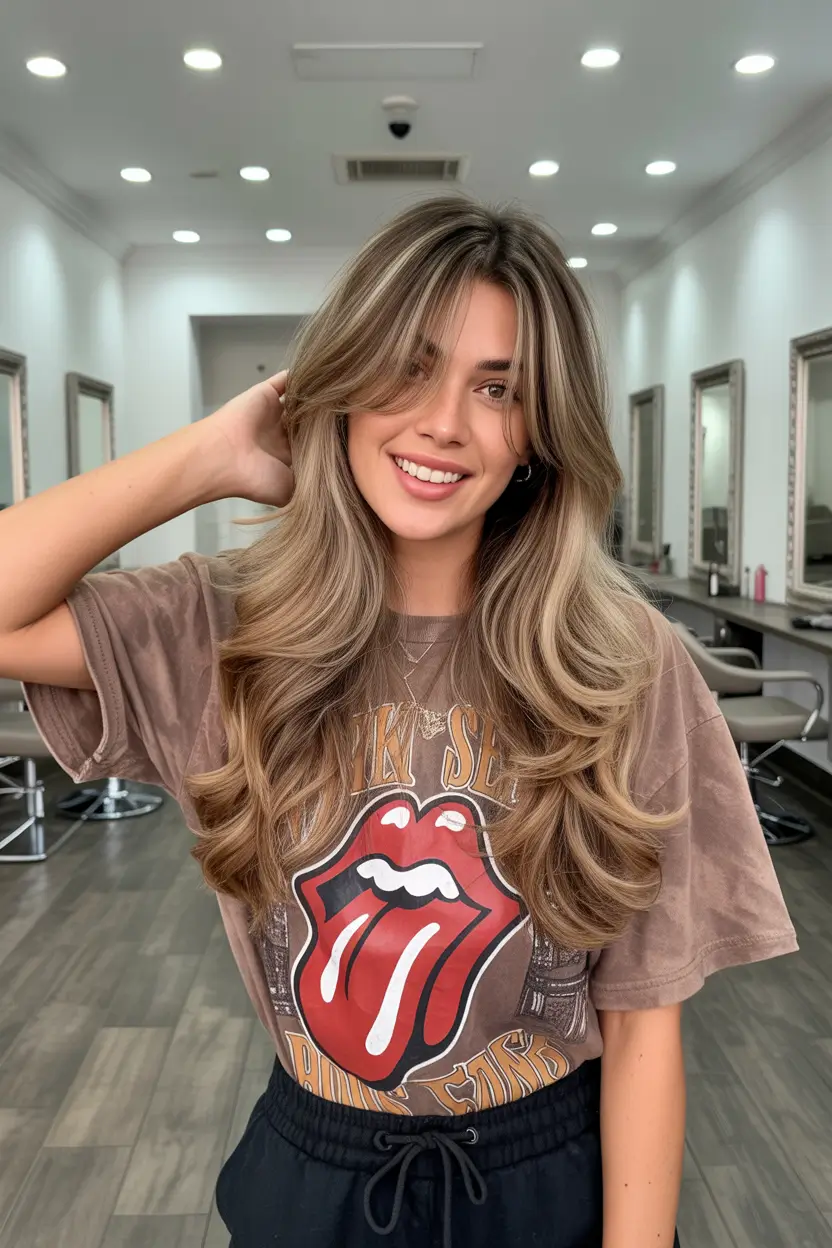spring Hair Color Ideas to Look Younger 2026 Layered Beige Blonde