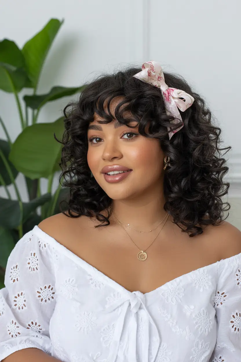 Spring Haircuts for Plus Size Women 2026 Curly Short Bob With Playful Volume