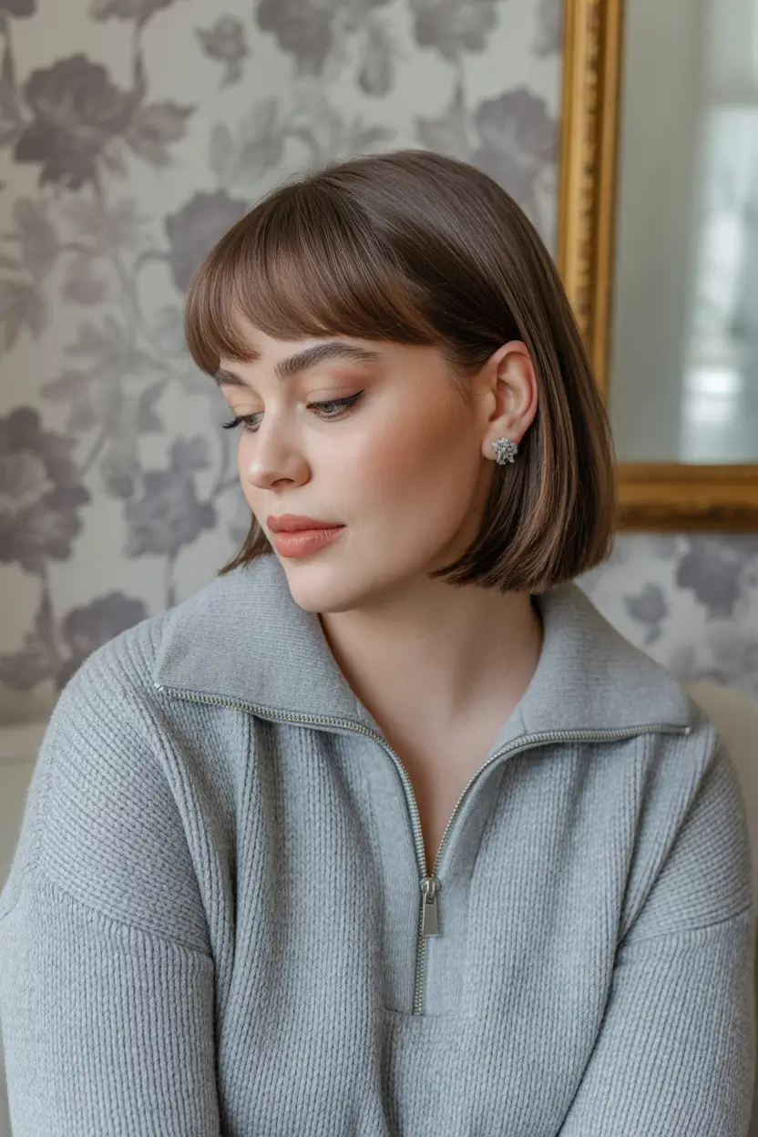 Spring Haircuts for Plus Size Women 2026 Polished Medium Length Classic Bob