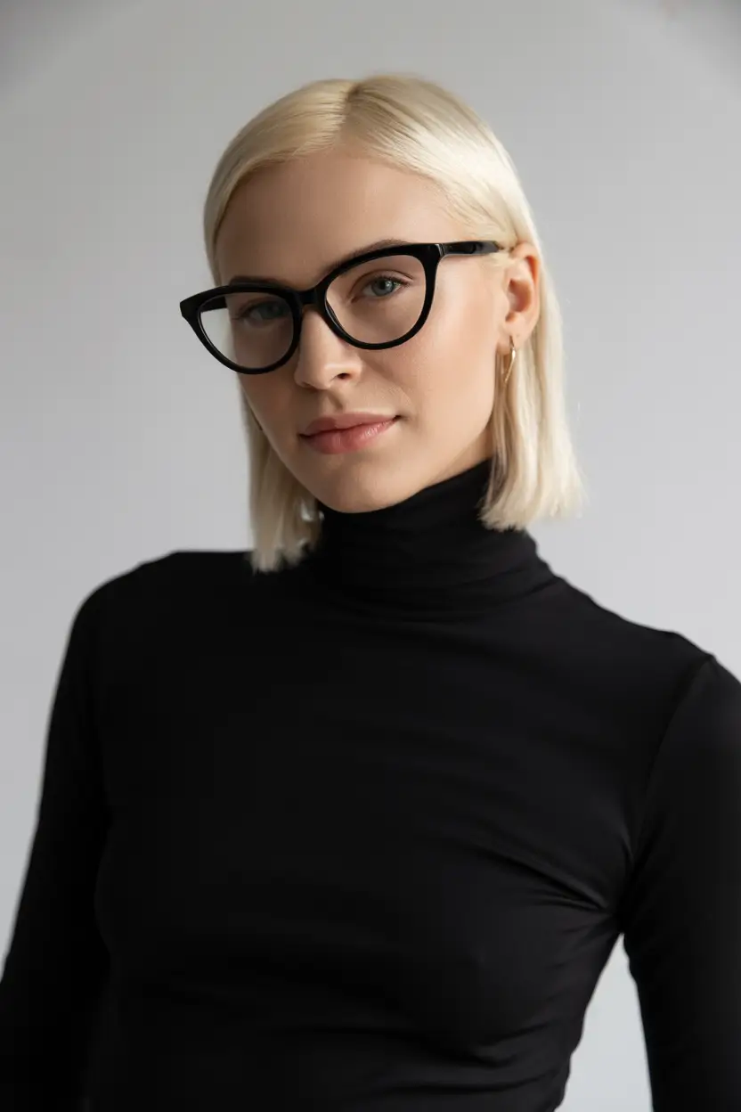 spring bob haircut 2026 Sleek Short Bob With Clean Part