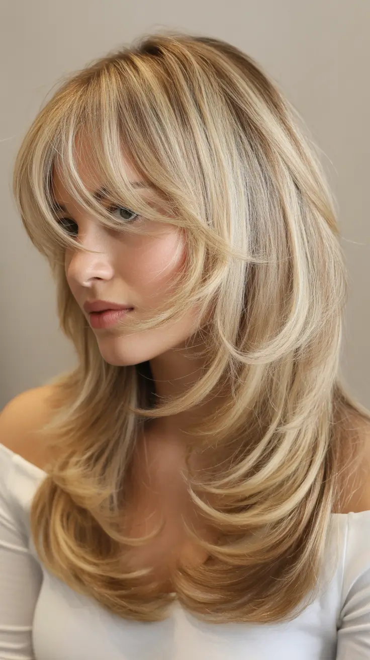 spring butterfly haircut 2026 Curtain Bangs Soft Layers