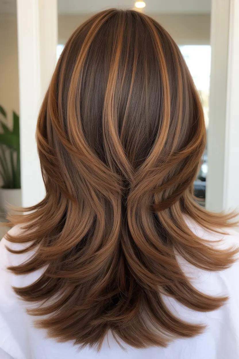 spring butterfly haircut 2026 Sculpted Back Layers