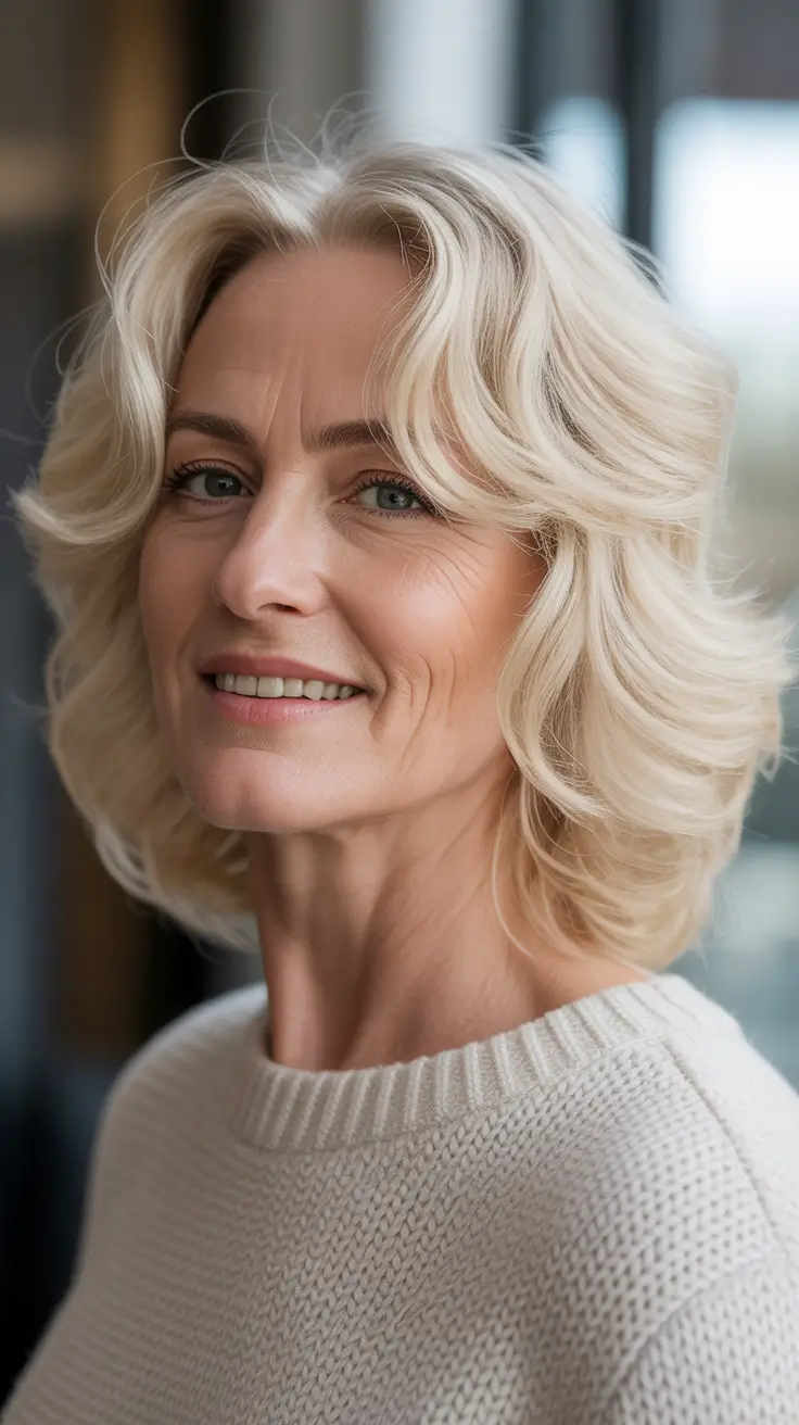 spring Haircuts for Women Over 60 2026 Shoulder Length Layers