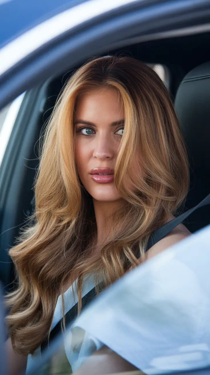 spring long haircut 2026 Warm Brunette Layers With Natural Movement