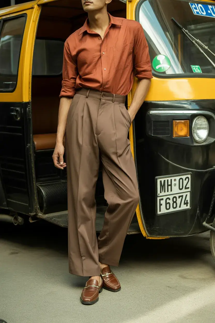 casual summer outfits men 2026 Warm Earth Tones with Tailored Ease