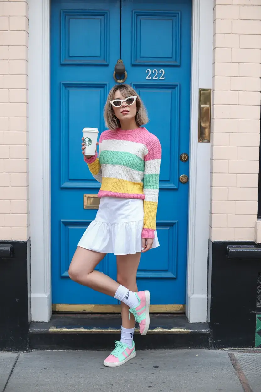 summer outfits for teens 2026 Playful Paris Inspired Color Mix
