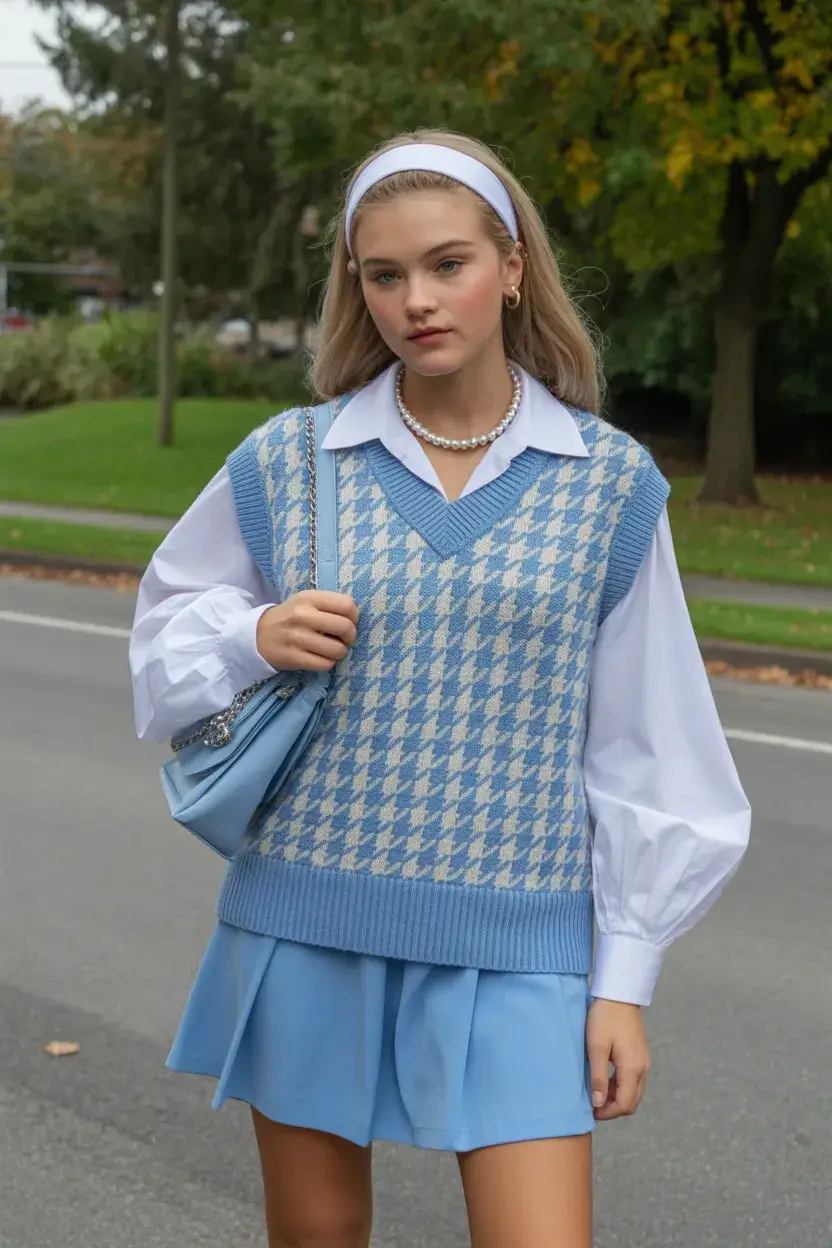 summer outfits for teens 2026 Soft Preppy Blues That Feel Effortlessly Put-Together