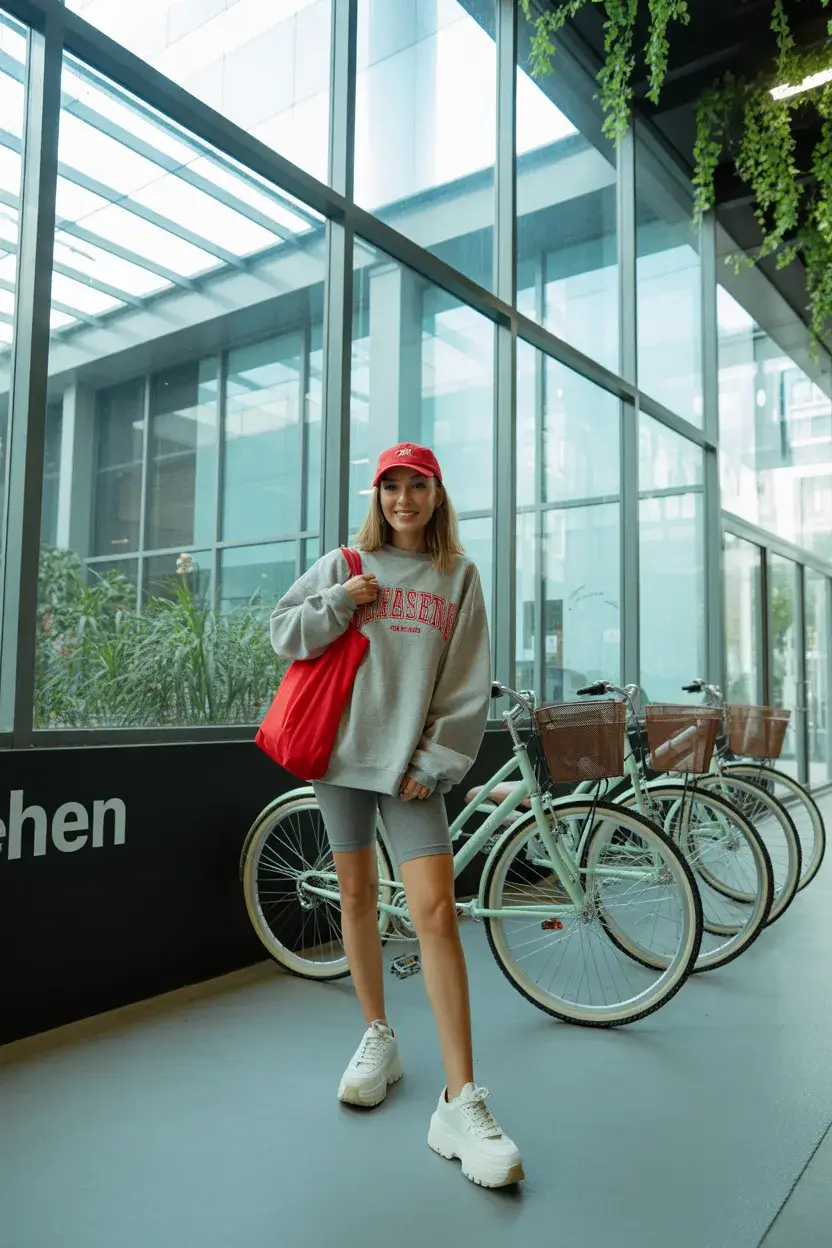 summer outfits for teens 2026 Oversized Comfort with Athletic Street Style