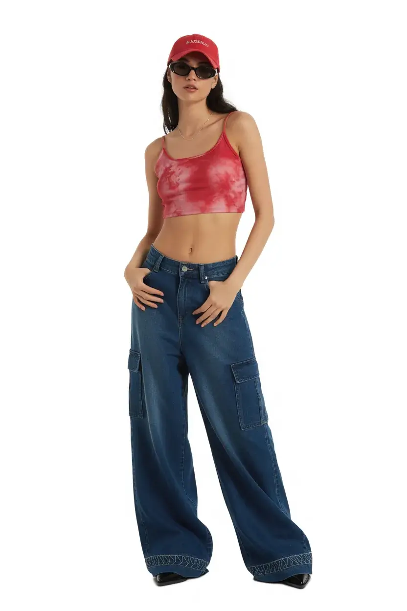 Y2K summer outfits 2026 Sporty Cargo Energy Meets Soft Girl Heat