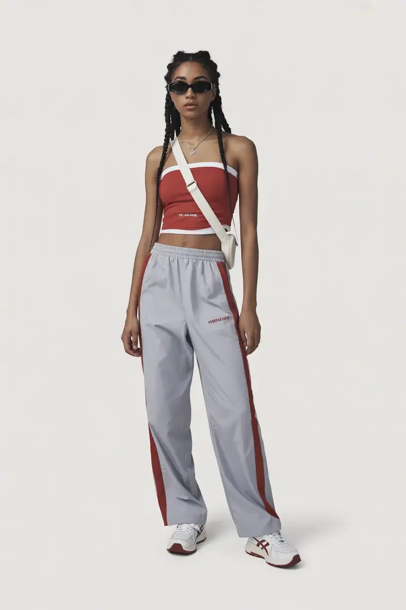 Y2K summer outfits 2026 Retro Sport Tracksuits but Make It Street