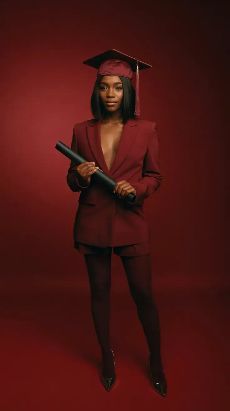 graduation look ideas 2026 Power Suit Graduation Style for a Confident Senior Moment