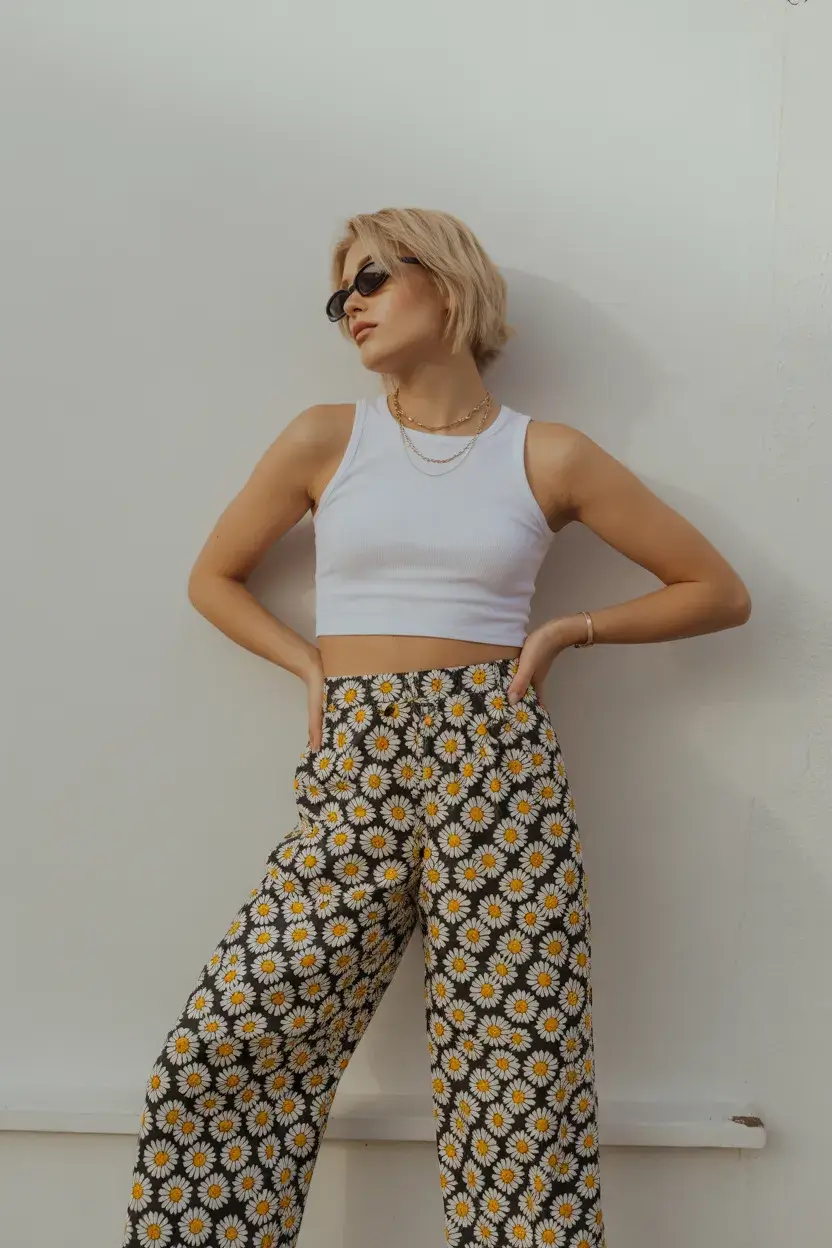retro vintage summer outfits 2026 Playful Daisy Prints with a Soft Retro Attitude