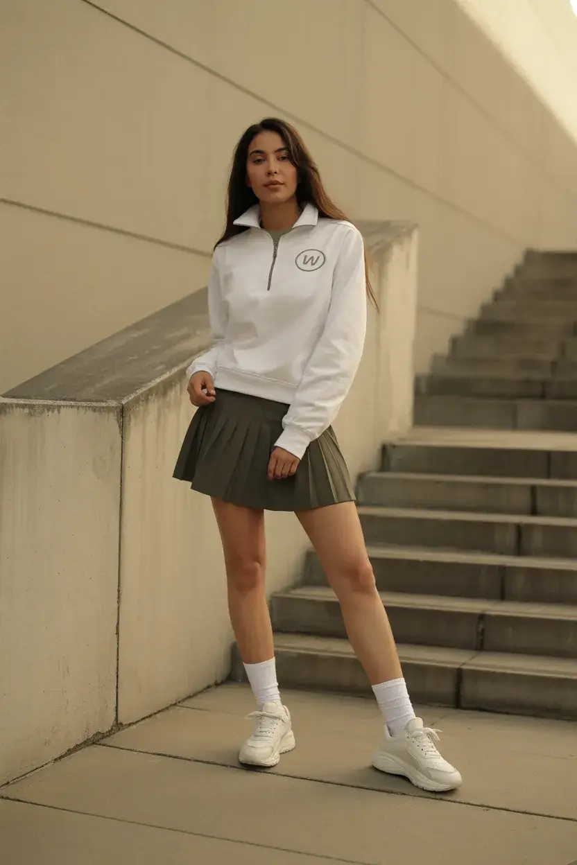 sporty summer tennis outfits 2026 Sporty Neutrals with a Sharp Modern Edge