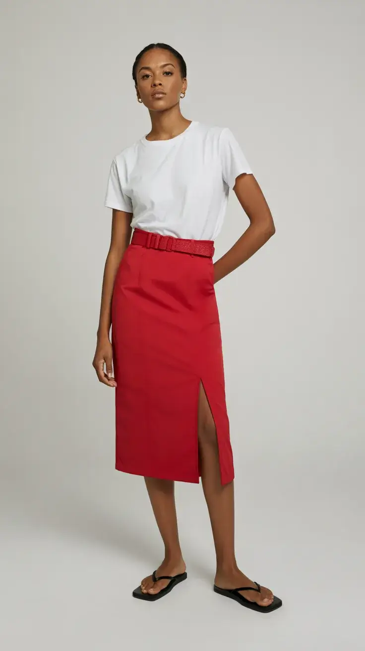 summer flip-flops 2026 Sharp contrasts and timeless White and Red balance