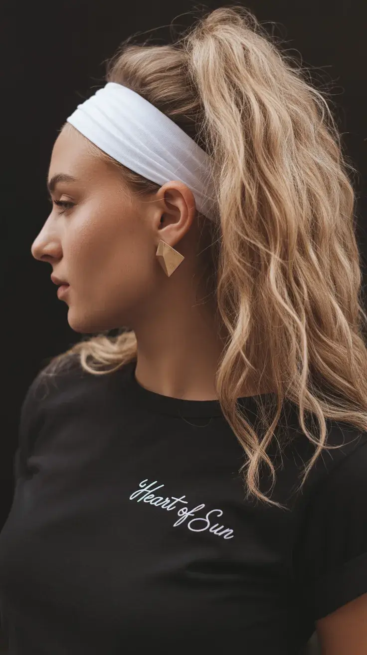 summer heads 2026 High Ponytail with Minimalist Sport Band
