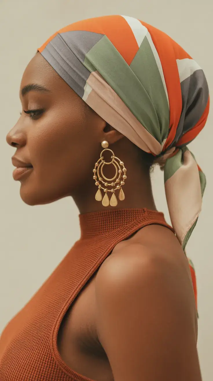 summer heads 2026 Low Tie Bandana with Graphic Color Play