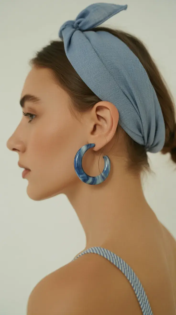 summer heads 2026 Cool Blue Band Wrap for Clean Summer Lines