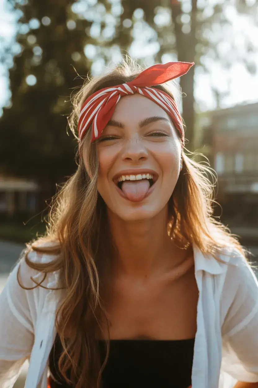 summer heads 2026 Playful Headband Wrap with Loose Lengths