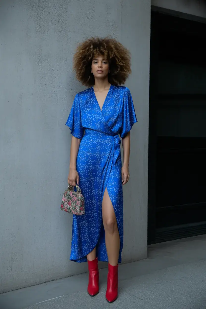 summer outfit for women over 40 2026 Bold Wrap Dresses with a Confident Twist