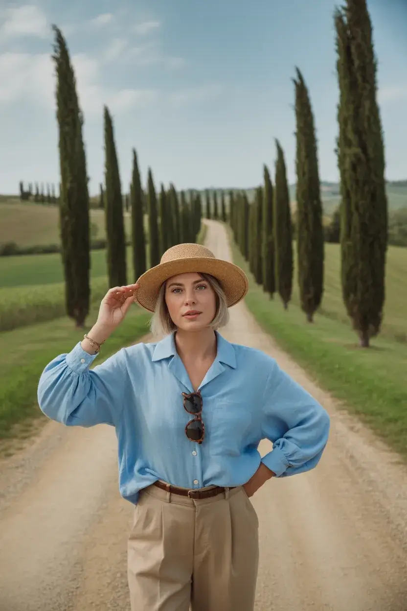 summer outfit for women over 40 2026 Relaxed Shirts and Tailored Pants for Quiet Luxury Days