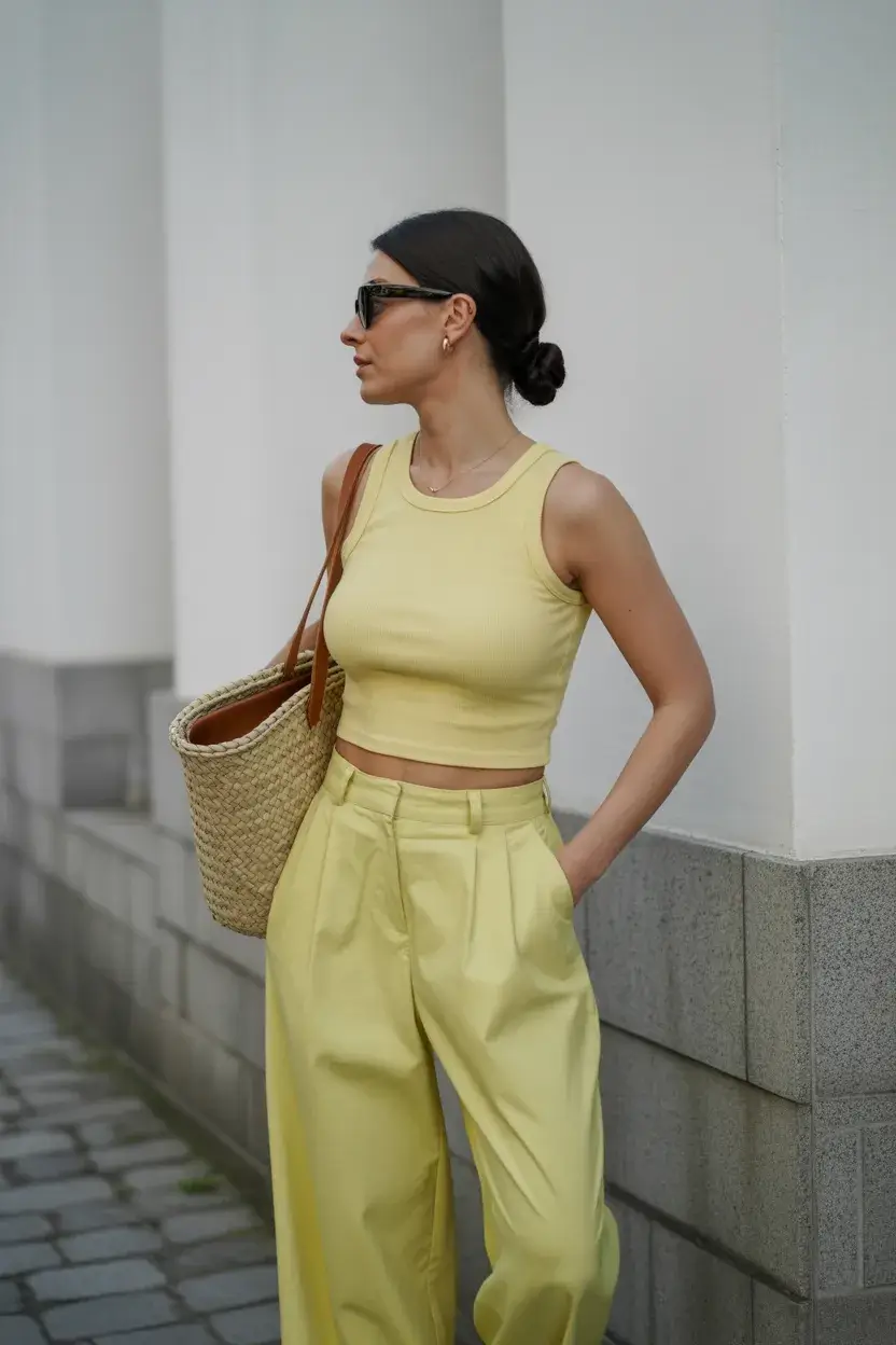 summer outfit for women over 40 2026 Monochrome Sets That Feel Clean and Confident