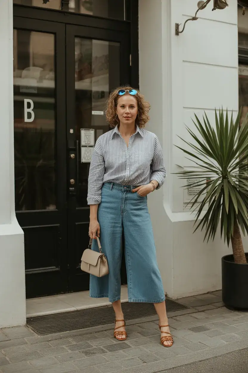 summer outfit for women over 40 2026 Modern Denim Volume for Everyday Confidence