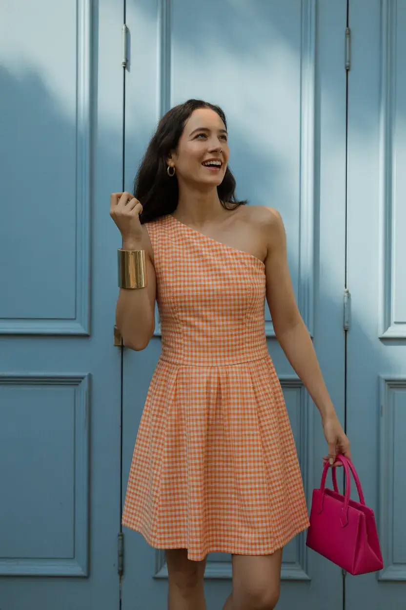 summer outfit for women over 40 2026 Playful One Shoulder Dresses That Feel Light and Modern