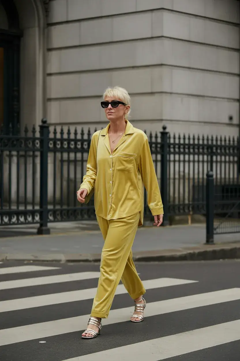 summer outfit for women over 60 2026 Silk Ease in Sunlit Yellow