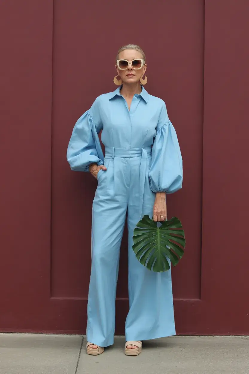 summer outfit for women over 60 2026 Confident Color and One Piece Ease