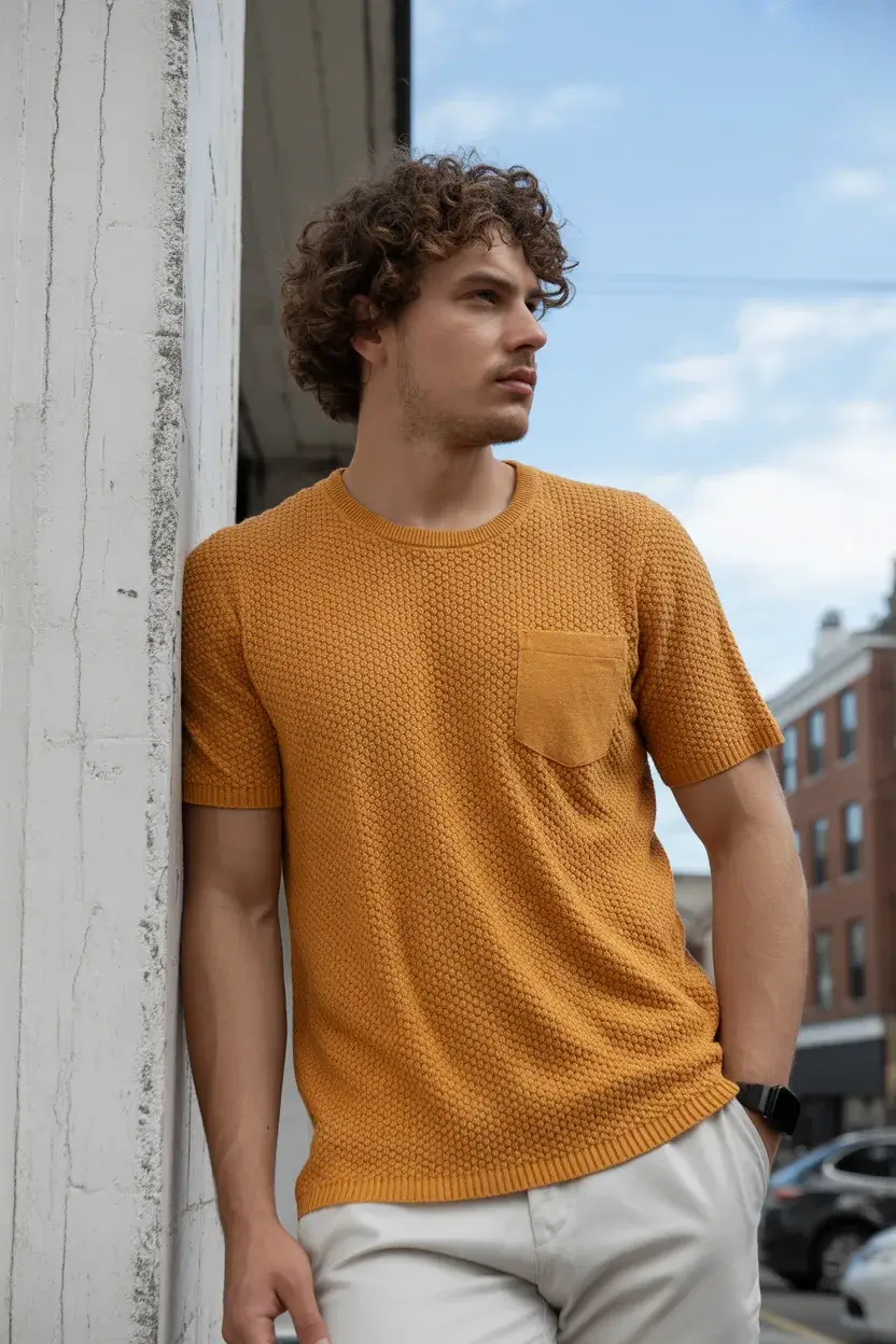 summer outfits fort men 2026 Soft Texture and Sunlit Simplicity