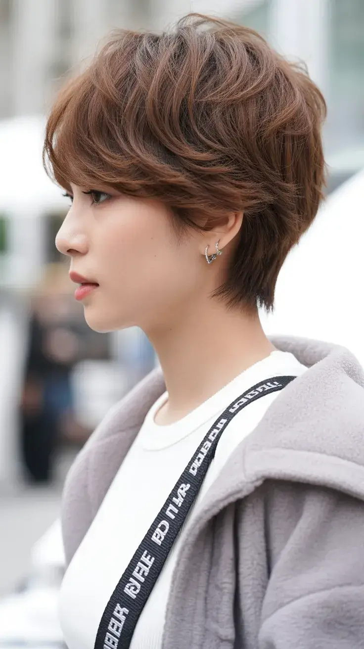 summer short haircut 2026 Soft Feathered Pixie with Volume