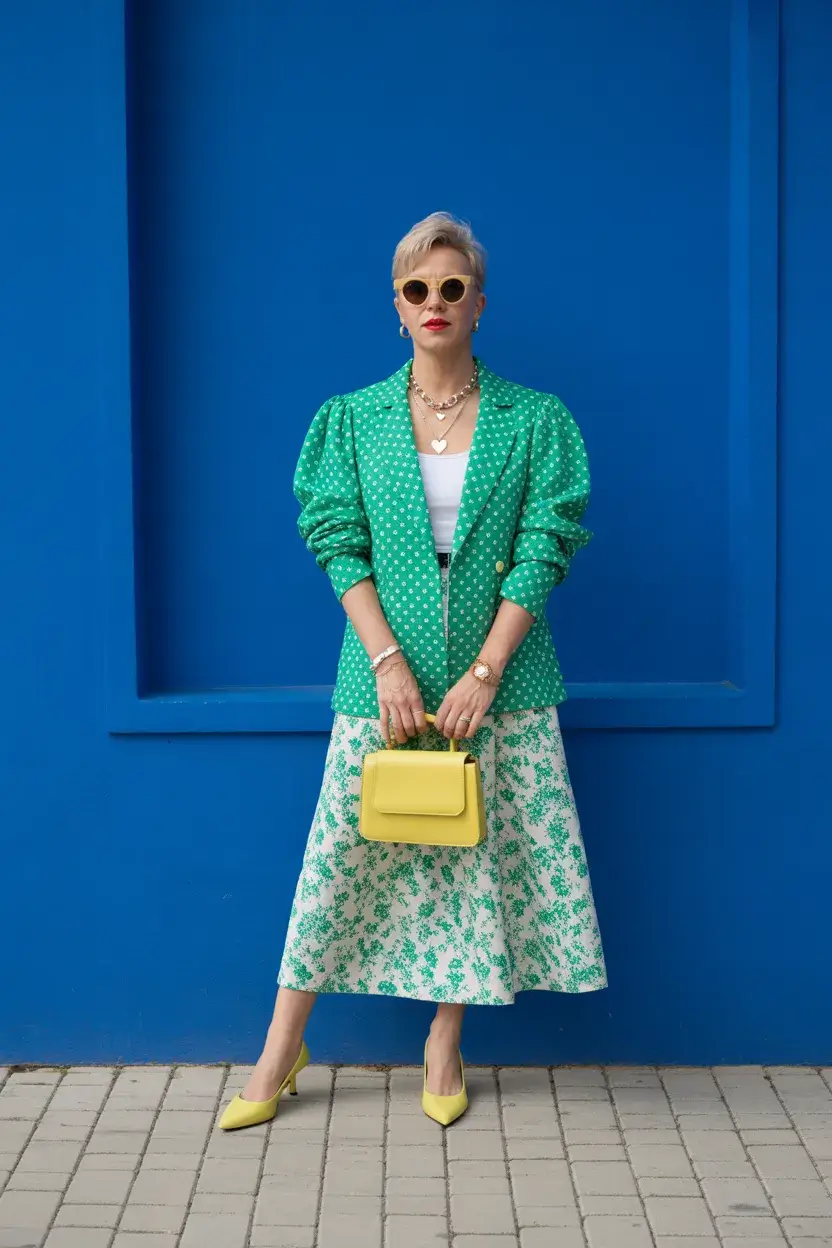 summer outfit for women over 50 2026 Bold Color Play That Feels Unexpectedly Fresh