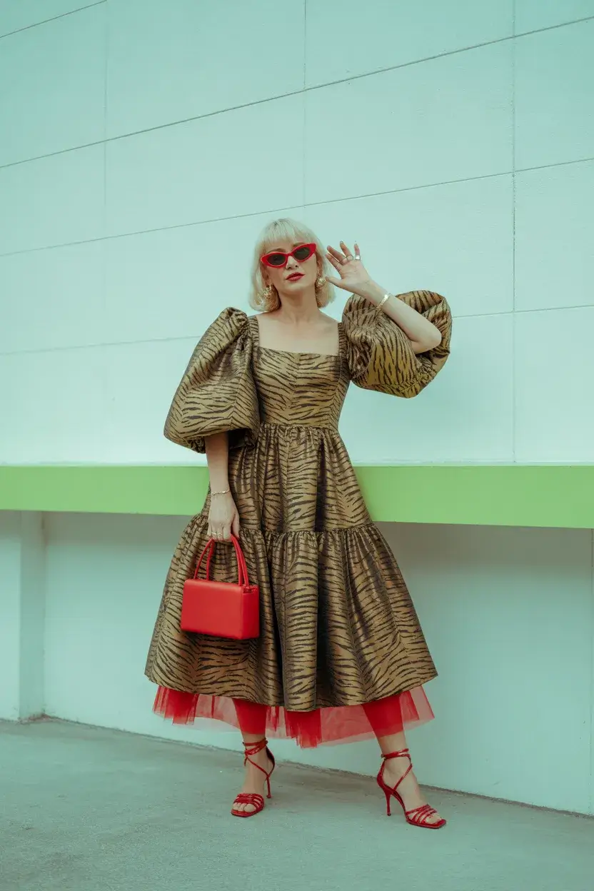 summer outfit for women over 50 2026 Animal Print with a Twist - When Classic Meets Statement