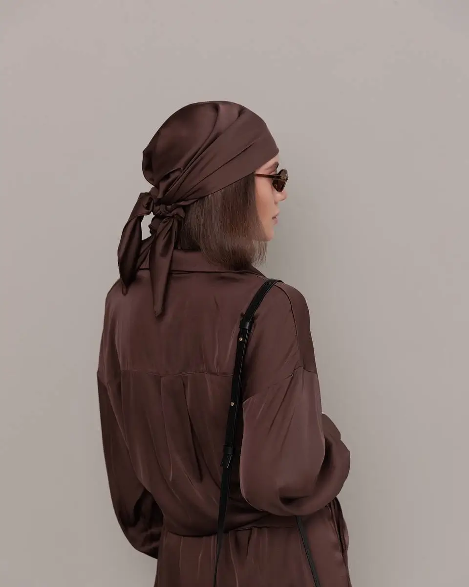 A head bandana summer 2026 Monochrome Moments in Chocolate Tones