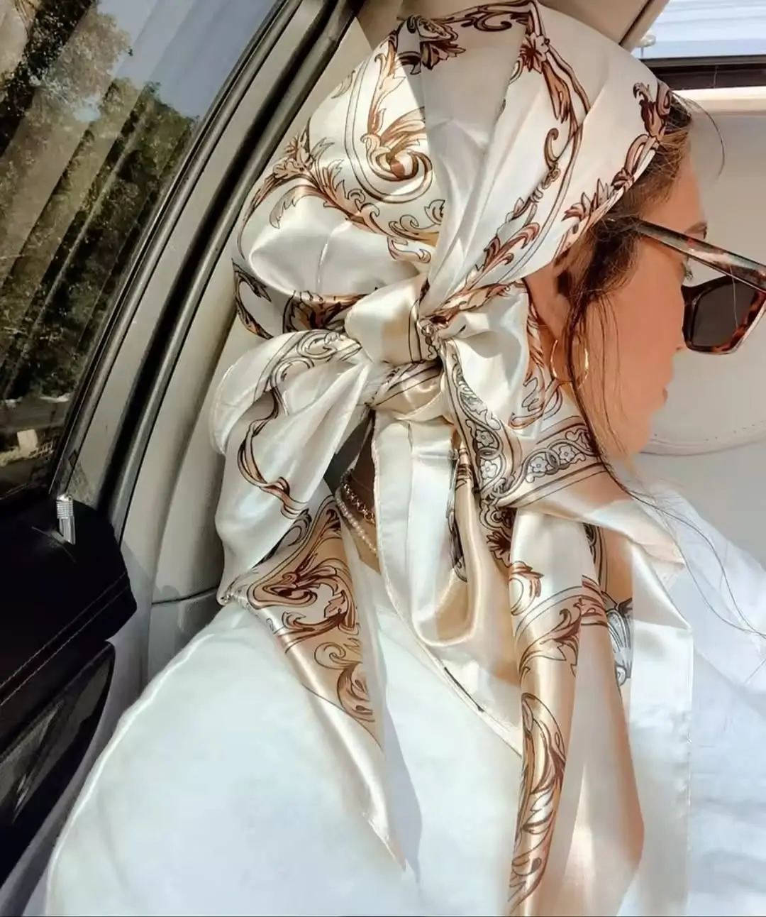 A head bandana summer 2026 Classic Silk with a Statement Twist