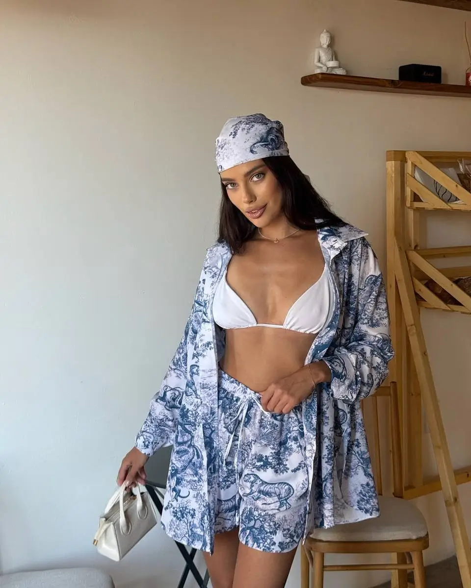 A head bandana summer 2026 Printed Set Energy and Easy Summer Confidence