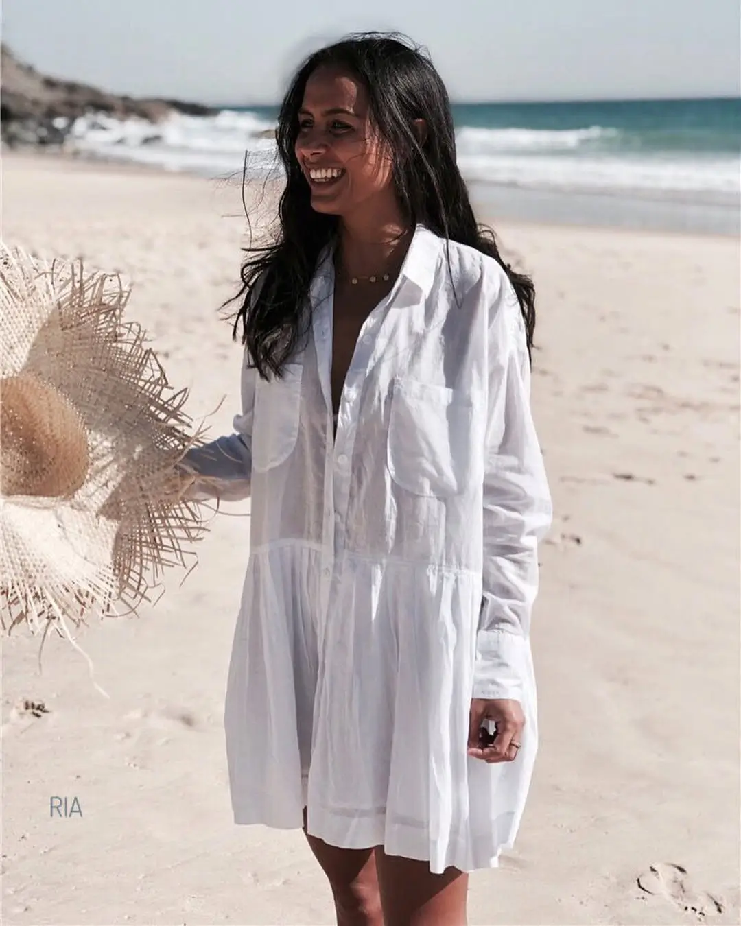 beach tunic cover up 2026 Soft White Ease - The Tunic That Feels Like a Breeze