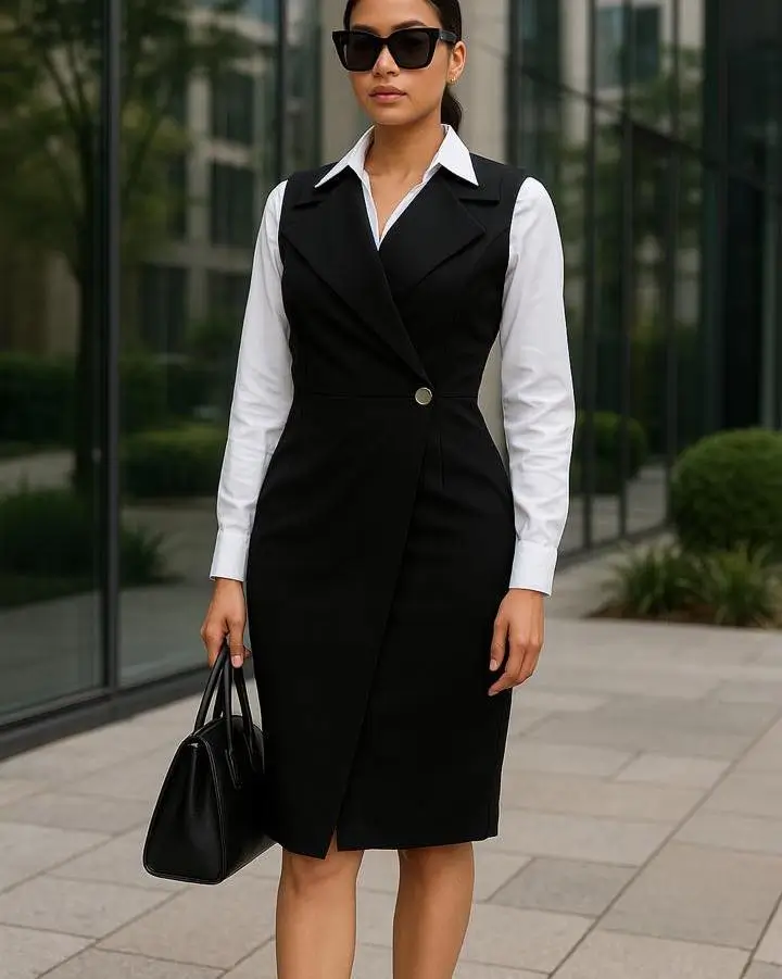 cool summer work outfits 2026 Modern Vest Dressing for a Structured Look