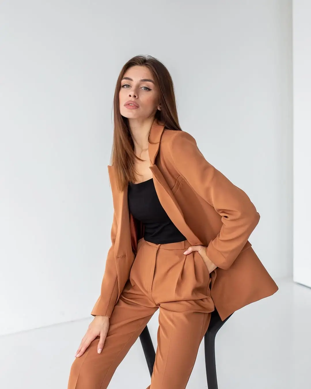 cool summer work outfits 2026 Warm-Toned Suiting for Statement Days